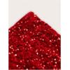imageSHENHE Womens Glitter Sequin Leopard Shorts Low Rise Sexy Rave Club Booty Shorts Hot PantsRed Solid