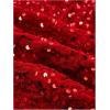 imageSHENHE Womens Glitter Sequin Leopard Shorts Low Rise Sexy Rave Club Booty Shorts Hot PantsRed Solid