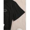 imageSHENHE Girls Graphic Tees Crew Neck Short Sleeve Cute Summer Tops 3 Packs T ShirtsBlack White Pink