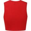 imageSHENHE Womens Letter Graphic Notched Neck Sleeveless Crop Tank Top Casual Summer TopRed