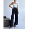 imageSHENHE Womens One Shoulder Sleeveless Big Bow Front Elegant Fitted Tank Top BodysuitWhite