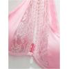 imageSHENHE Womens Contrast Lace Bralette One Shoulder Cut Out Unlined Underwire BrasPink
