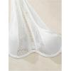 imageSHENHE Womens Contrast Lace Bralette One Shoulder Cut Out Unlined Underwire BrasWhite