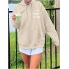 imageSHENHE Womens Oversized Graphic Hoodie Letter Print Casual Hoodie Pullover SweatshirtApricot