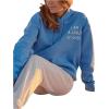 imageSHENHE Womens Oversized Graphic Hoodie Letter Print Casual Hoodie Pullover SweatshirtBaby Blue