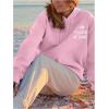 imageSHENHE Womens Oversized Graphic Hoodie Letter Print Casual Hoodie Pullover SweatshirtPink