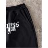 imageSHENHE Boys Y2K Pants Cross Print Elastic Waist Drawstring Wide Leg Pocket Athletic SweatpantsBlack