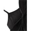 imageSHENHE Girls Big Bow Front Spaghetti Strap Scoop Neck Sleeveless Cute Camisole TopBlack