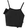 imageSHENHE Girls Big Bow Front Spaghetti Strap Scoop Neck Sleeveless Cute Camisole TopBlack