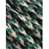 imageSHENHE Womens Checkered Pants Split Hem Straight Leg Elastic Waist Casual Loose PantsGreen Allover Print