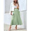 imageSHENHE Womens High Waisted A Line Maxi Pleated Skirts Office Work Elegant Basic Long SkirtsMint Green