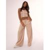 imageSHENHE Womens Sheer Hollow Out Off Shoulder Distressed Grunge Punk Sexy Sweater Knit Top Bikini Coverup TopMocha Brown