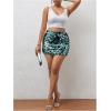 imageSHENHE Womens Sparkly Sequin High Waist Party Club Mini Bodycon Rave SkirtDark Green