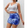 imageSHENHE Womens Sparkly Sequin High Waist Party Club Mini Bodycon Rave SkirtRoyal Blue