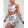 imageSHENHE Womens Sparkly Sequin High Waist Party Club Mini Bodycon Rave SkirtSilver a