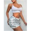 imageSHENHE Womens Sparkly Sequin High Waist Party Club Mini Bodycon Rave SkirtSilver a