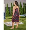 imageSHENHE Womens Plus Size Sleeveless Ruffle Hem Nightgown Pajama Dress with Eye MaskLittle Lip Black