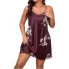 Satin Floral Red Violet