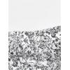 imageSHENHE Womens Casual Ditsy Floral Print Sleeveless Strapless Bandeau Tube Crop TopBlack and White