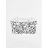 imageSHENHE Womens Casual Ditsy Floral Print Sleeveless Strapless Bandeau Tube Crop TopBlack and White