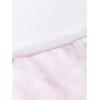 imageSHENHE Womens Casual Ditsy Floral Print Sleeveless Strapless Bandeau Tube Crop TopHot Pink