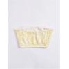 imageSHENHE Womens Casual Ditsy Floral Print Sleeveless Strapless Bandeau Tube Crop TopYellow