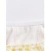 imageSHENHE Womens Casual Ditsy Floral Print Sleeveless Strapless Bandeau Tube Crop TopYellow