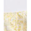imageSHENHE Womens Casual Ditsy Floral Print Sleeveless Strapless Bandeau Tube Crop TopYellow