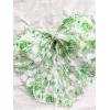 imageSHENHE Womens Floral Strapless Tube Top Sexy Mesh Sleeveless Boho Knot Front Bandeau Crop TopsGreen