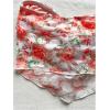 imageSHENHE Womens Floral Strapless Tube Top Sexy Mesh Sleeveless Boho Knot Front Bandeau Crop TopsOrange