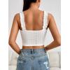 imageSHENHE Womens Spaghetti Strap Eyelet Embroidery Summer Sleeveless Crop Tank Cute TopWhite