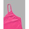 imageSHENHE Womens Y2K Lace Tank Tops Summer Coquette Bow Sleeveless Spaghetti Strap Lounge Cute Cami Crop TopsHot Pink