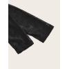 imageSHENHE Womens Y2K Long Sleeve Mesh Crop Top Floral Lace See Through Sheer Cutout Rave TopBlack