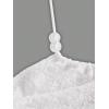 imageSHENHE Womens Halter Neck Ruched Drawstring Lettuce Trim Asymmetrical Cute Crop TopWhite