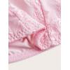 imageSHENHE Womens Kawaii Contrast Lace Cami Top Spaghetti Strap Sleeveless Cami Tank Crop TopsBow Front Pink