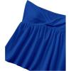 imageSHENHE Womens Twist Front Eyelet Embroidery Ruffle Hem Tube Top Boho Bandeau TopDark Blue