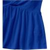 imageSHENHE Womens Twist Front Eyelet Embroidery Ruffle Hem Tube Top Boho Bandeau TopDark Blue