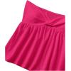 imageSHENHE Womens Twist Front Eyelet Embroidery Ruffle Hem Tube Top Boho Bandeau TopHot Pink