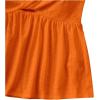 imageSHENHE Womens Twist Front Eyelet Embroidery Ruffle Hem Tube Top Boho Bandeau TopOrange