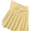 imageSHENHE Womens Twist Front Eyelet Embroidery Ruffle Hem Tube Top Boho Bandeau TopYellow