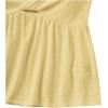 imageSHENHE Womens Twist Front Eyelet Embroidery Ruffle Hem Tube Top Boho Bandeau TopYellow