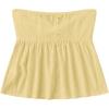 imageSHENHE Womens Twist Front Eyelet Embroidery Ruffle Hem Tube Top Boho Bandeau TopYellow