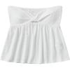 imageSHENHE Womens Twist Front Eyelet Embroidery Ruffle Hem Tube Top Boho Bandeau TopWhite