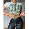 imageSHENHE Womens Open Back Sexy Diamond Body Top Backless Halter Rave Shirt Club TopGreen
