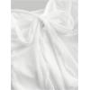 imageSHENHE Womens Strapless Tie Front Lettuce Trim Asymmetrical Flare Boho Tube TopWhite Solid