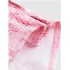 imageSHENHE Womens Sexy Floral Corset Top Tie Dye Bustier Dressy Crop Tops Backless Concert TopPink