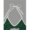 imageSHENHE Womens Summer Graphic Halter Cute Crop Top Sleeveless Letter Y2k Backless Casual TopDark Green