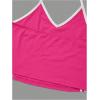 imageSHENHE Womens Summer Graphic Halter Cute Crop Top Sleeveless Letter Y2k Backless Casual TopHot Pink