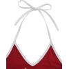 imageSHENHE Womens Summer Graphic Halter Cute Crop Top Sleeveless Letter Y2k Backless Casual TopRed