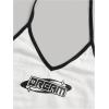 imageSHENHE Womens Summer Graphic Halter Cute Crop Top Sleeveless Letter Y2k Backless Casual TopWhite